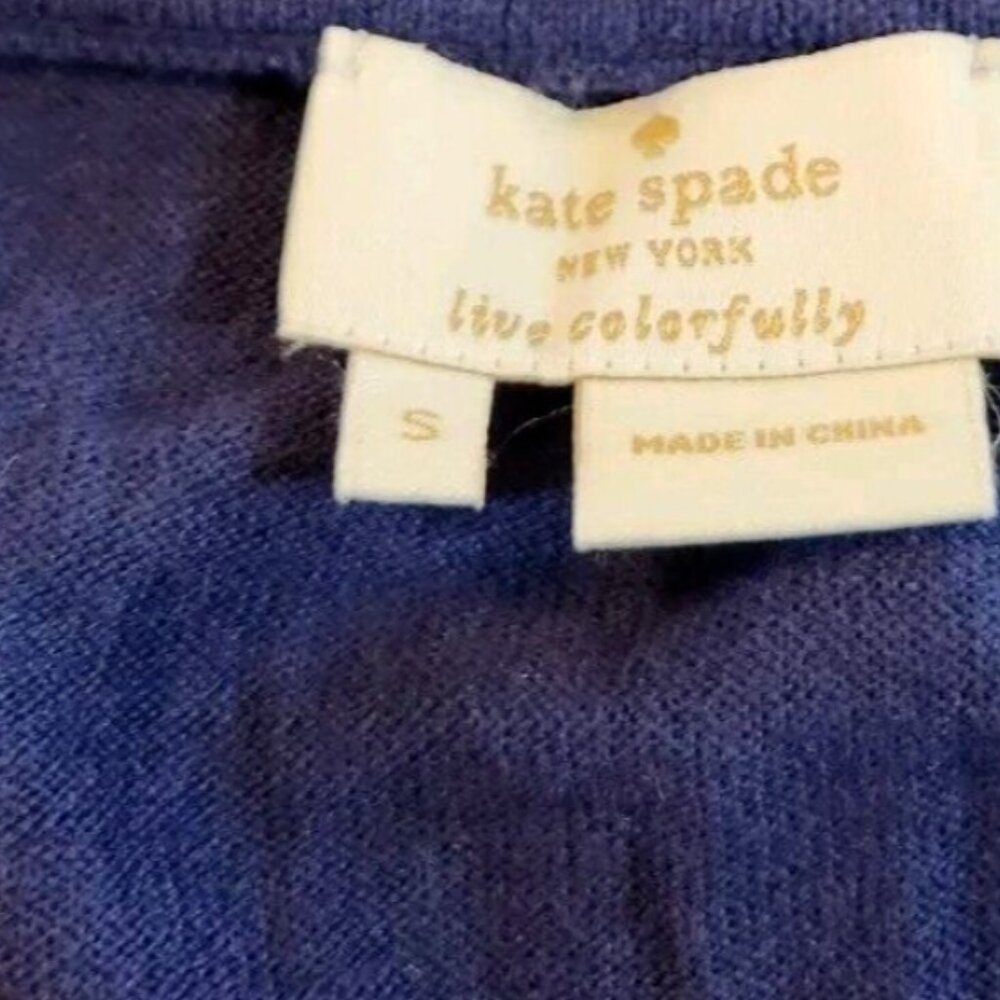 Kate Spade Sofia Cashmere Silk Cotton Blend Cardigan Sweater - Picture 6 of 9